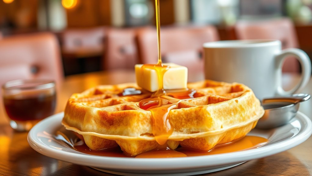 10 Must-Try Waffle House Menu Items and Prices | Frank's Pizza & Restaurant golden crispy fluffy waffles
