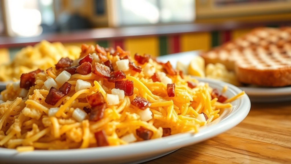 10 Must-Try Waffle House Menu Items and Prices | Frank's Pizza & Restaurant hashbrowns sides toppings variety